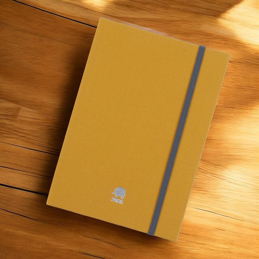 ガネーシャ・イエロー ヨガ手帳2026(スタンダードカバー)